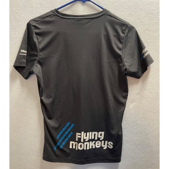 Flying Monkeys Shirt Tee Woman's Size Small Gray Dry Fit Tee Short Sleeve - Picture 6 of 12